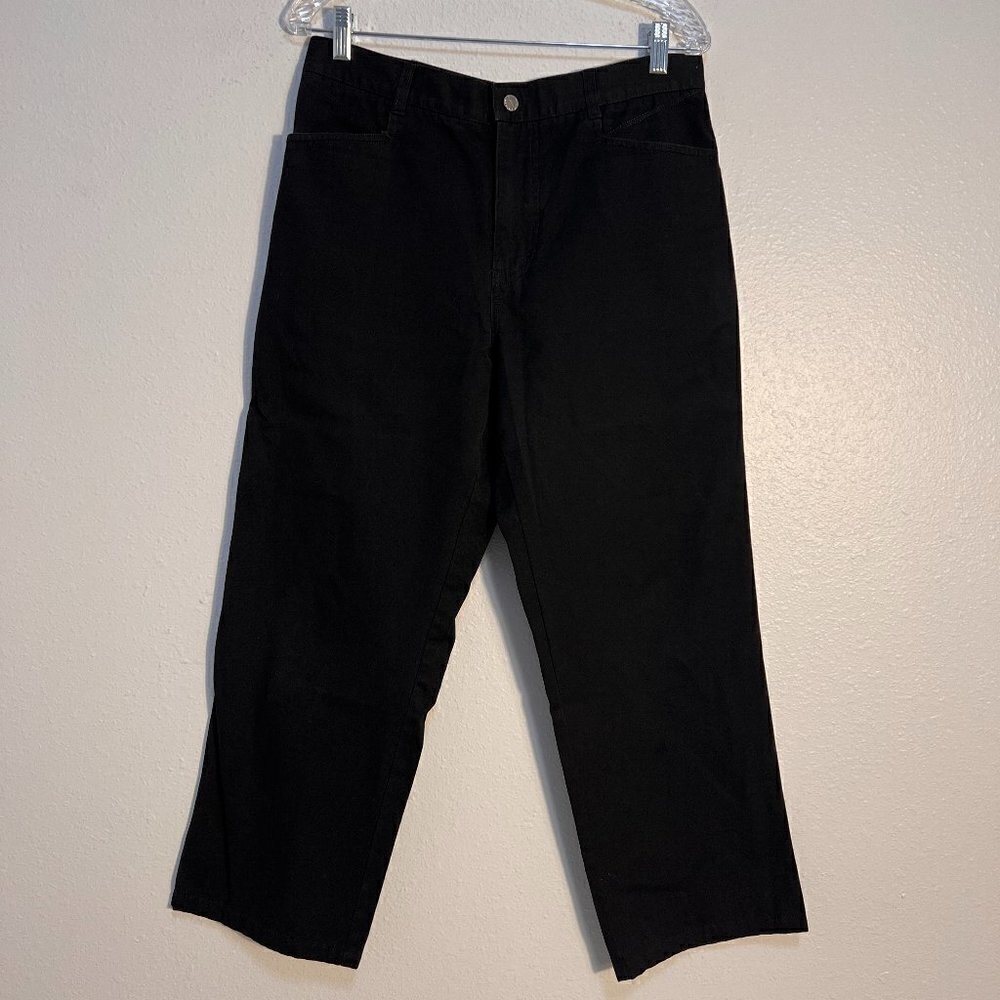 Giorgio Armani Armani Jeans Emporio Womens Black Straight Ankle Jeans Size 32